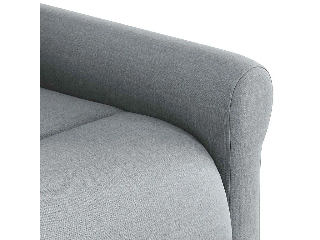 Fauteuil inclinable-Chaise de relax-Fauteuil TV Gris clair Tissu SHL4132