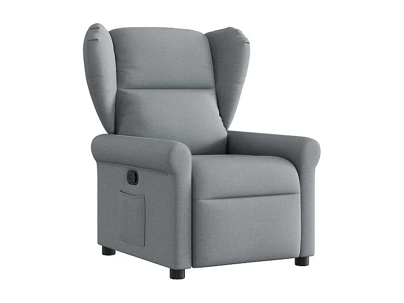 Relaxsessel | Lounge Sessel für Wohnzimmer Hellgrau Stoff SHL86404