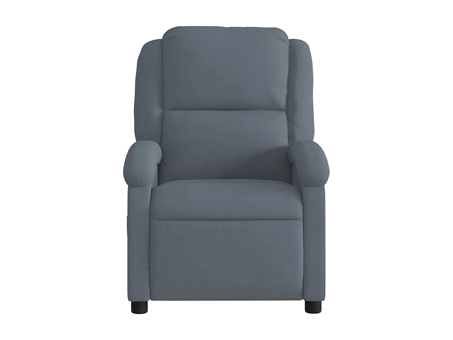 Fauteuil inclinable-Chaise de relax-Fauteuil de Massage gris foncé velours SHL5349