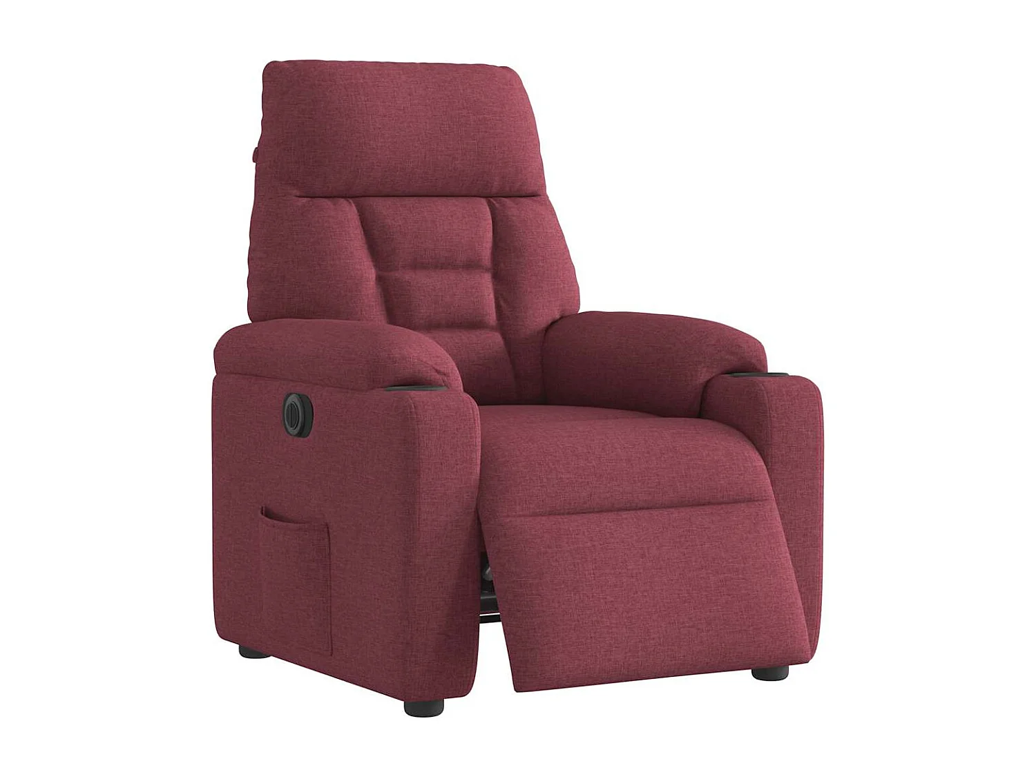 Fauteuil inclinable électrique-Chaise de relax-Fauteuil TV Rouge bordeaux Tissu SHL2213