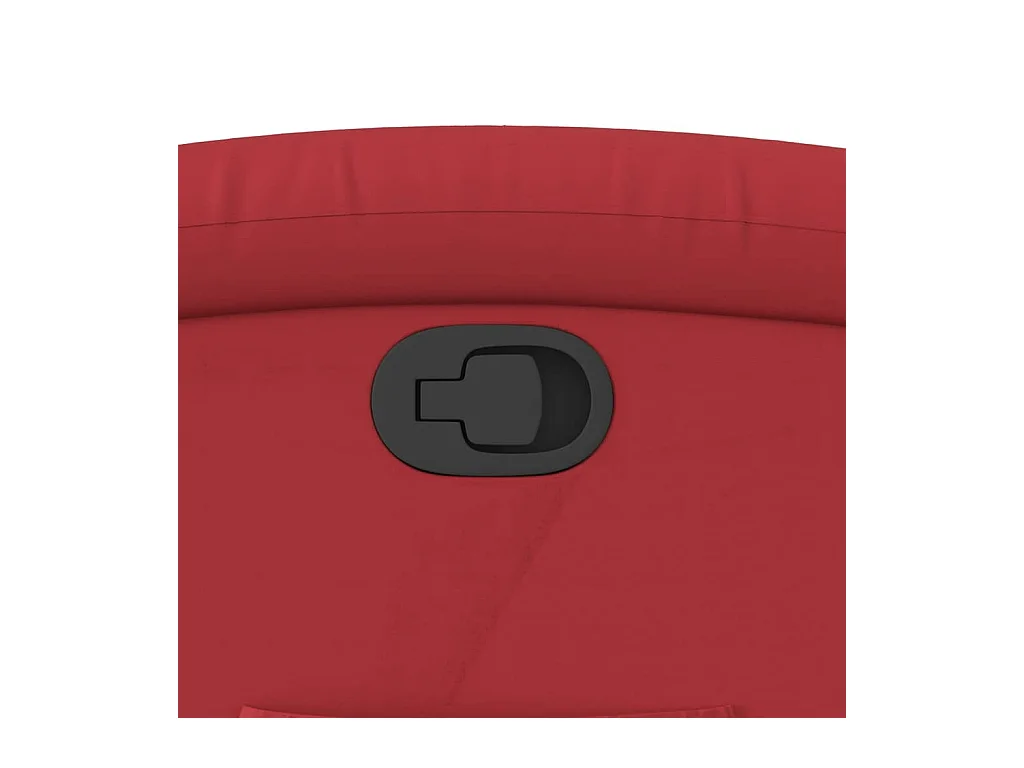 Sillón de relax | Sillón reclinable de cuero sintético rojo SHL8874