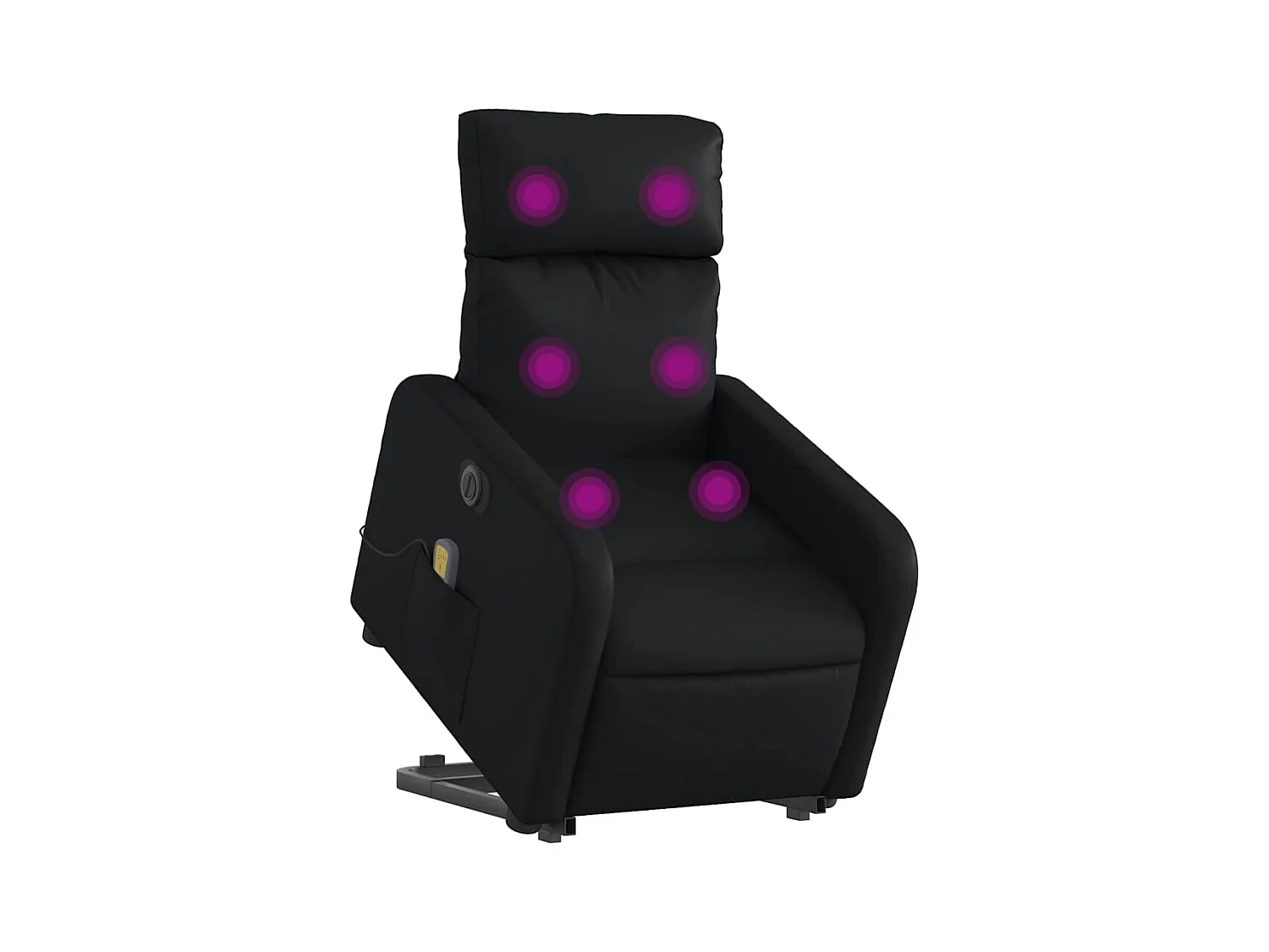 Sillón de salón | Silla | Sillón de masaje elevable eléctrico cuero sintético negro SHL5125