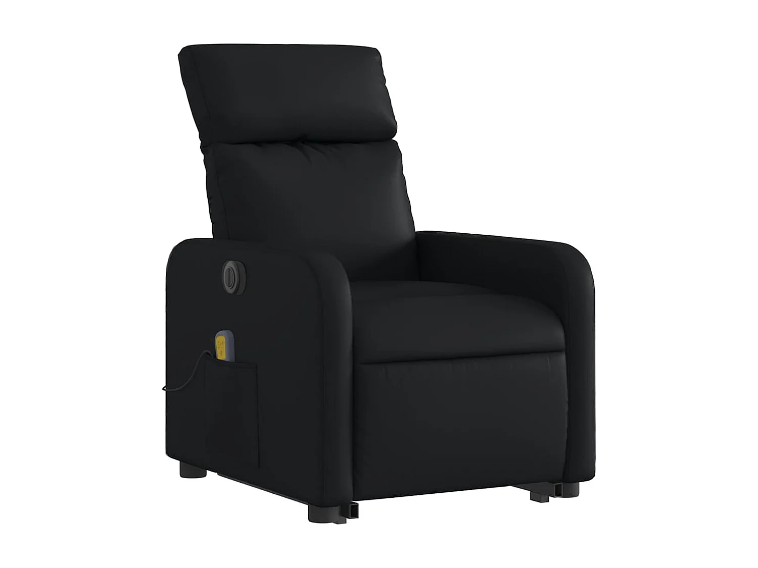 Fauteuil inclinable électrique-Chaise de relax-Fauteuil de Massage noir similicuir SHL3745
