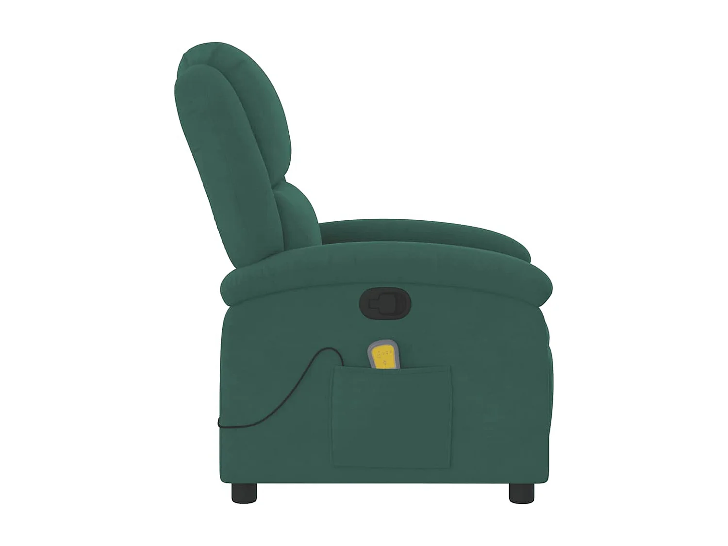 Sillón de salón | Silla | Sillón de masaje reclinable de terciopelo verde oscuro SHL7626