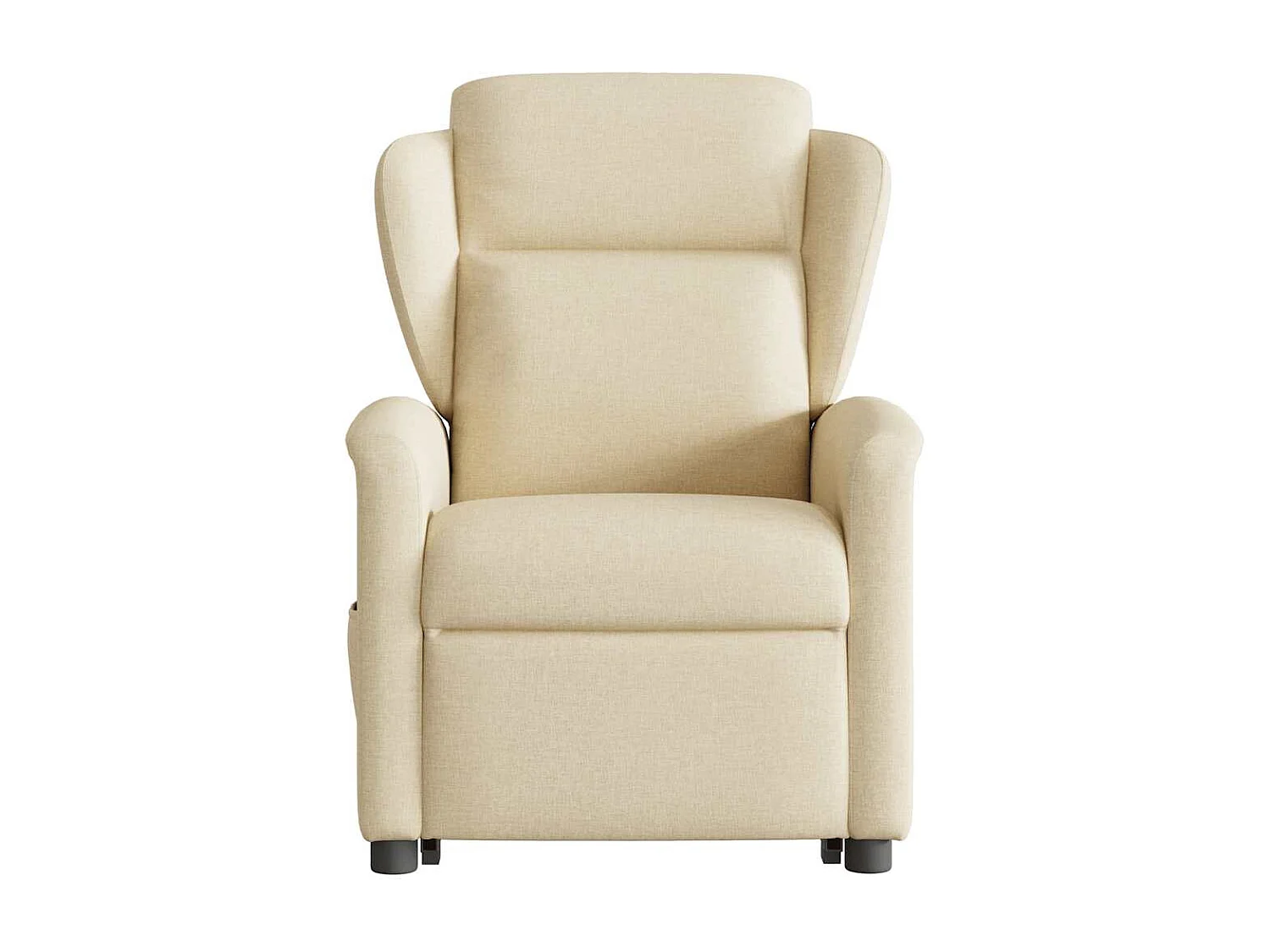 Fauteuil inclinable électrique-Chaise de relax-Fauteuil de Massage Crème Tissu SHL4329