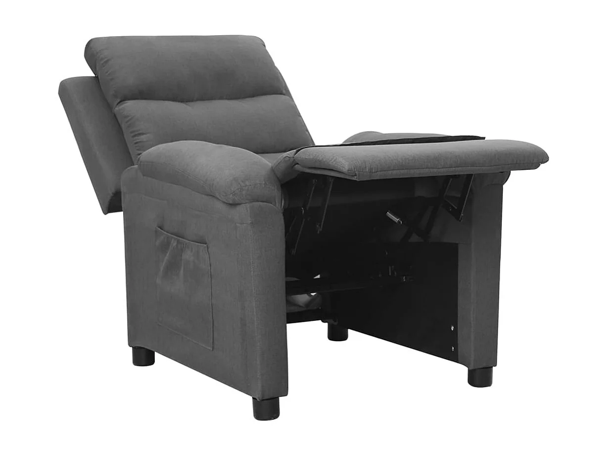 Relaxsessel | Lounge Sessel für Wohnzimmer Hellgrau Stoff SHL88780