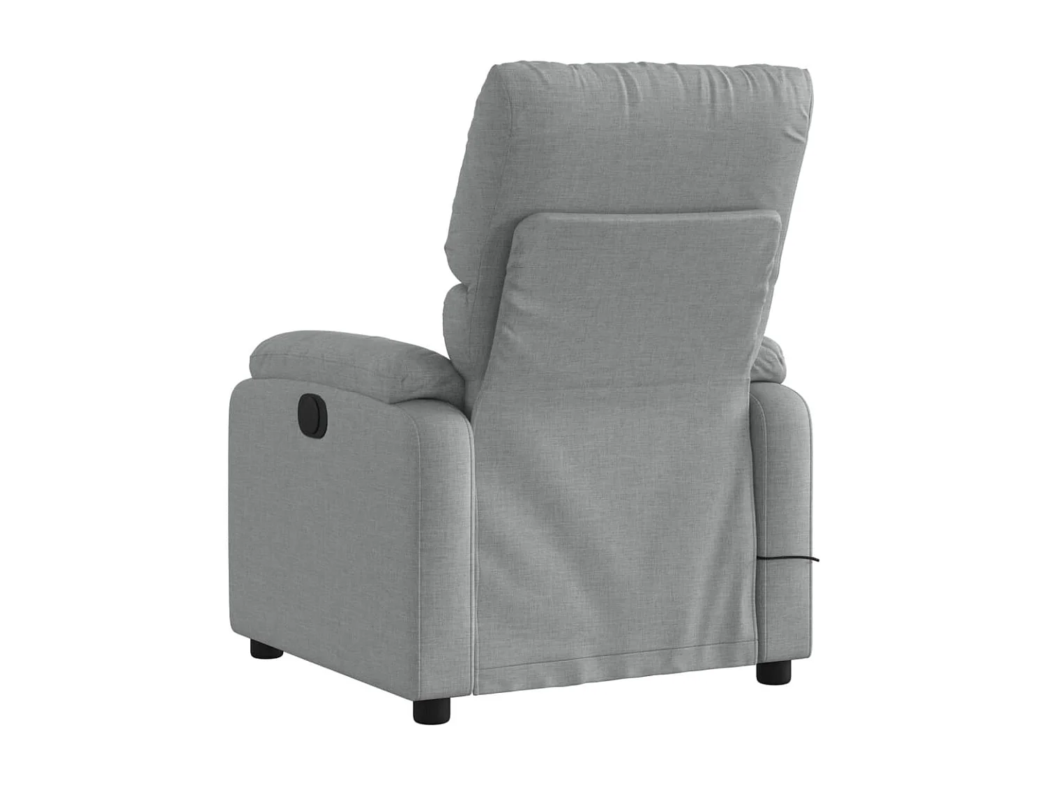 Fauteuil inclinable-Chaise de relax-Fauteuil de Massage gris clair tissu SHL4908