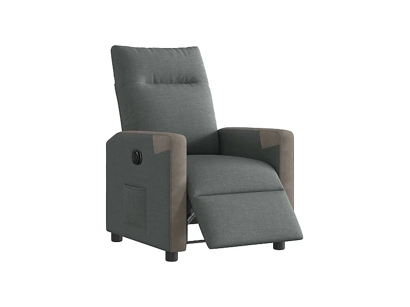 Sillón de relax | Silla | Sillón reclinable eléctrico de tela gris oscuro SHL6952