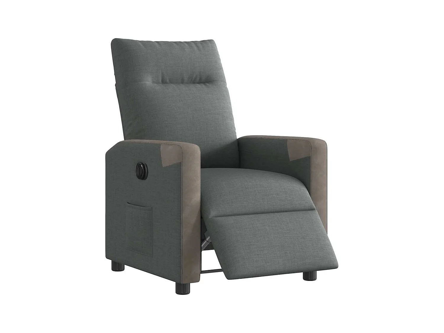 Fauteuil inclinable électrique-Chaise de relax-Fauteuil TV Gris foncé Tissu SHL1156