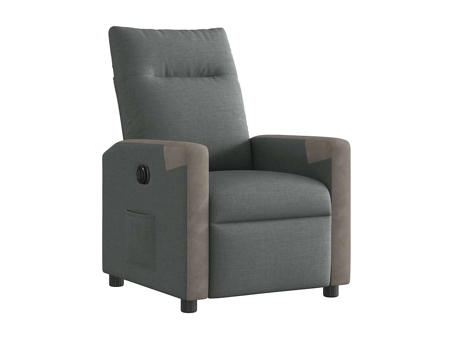 Fauteuil inclinable électrique-Chaise de relax-Fauteuil TV Gris foncé Tissu SHL1156