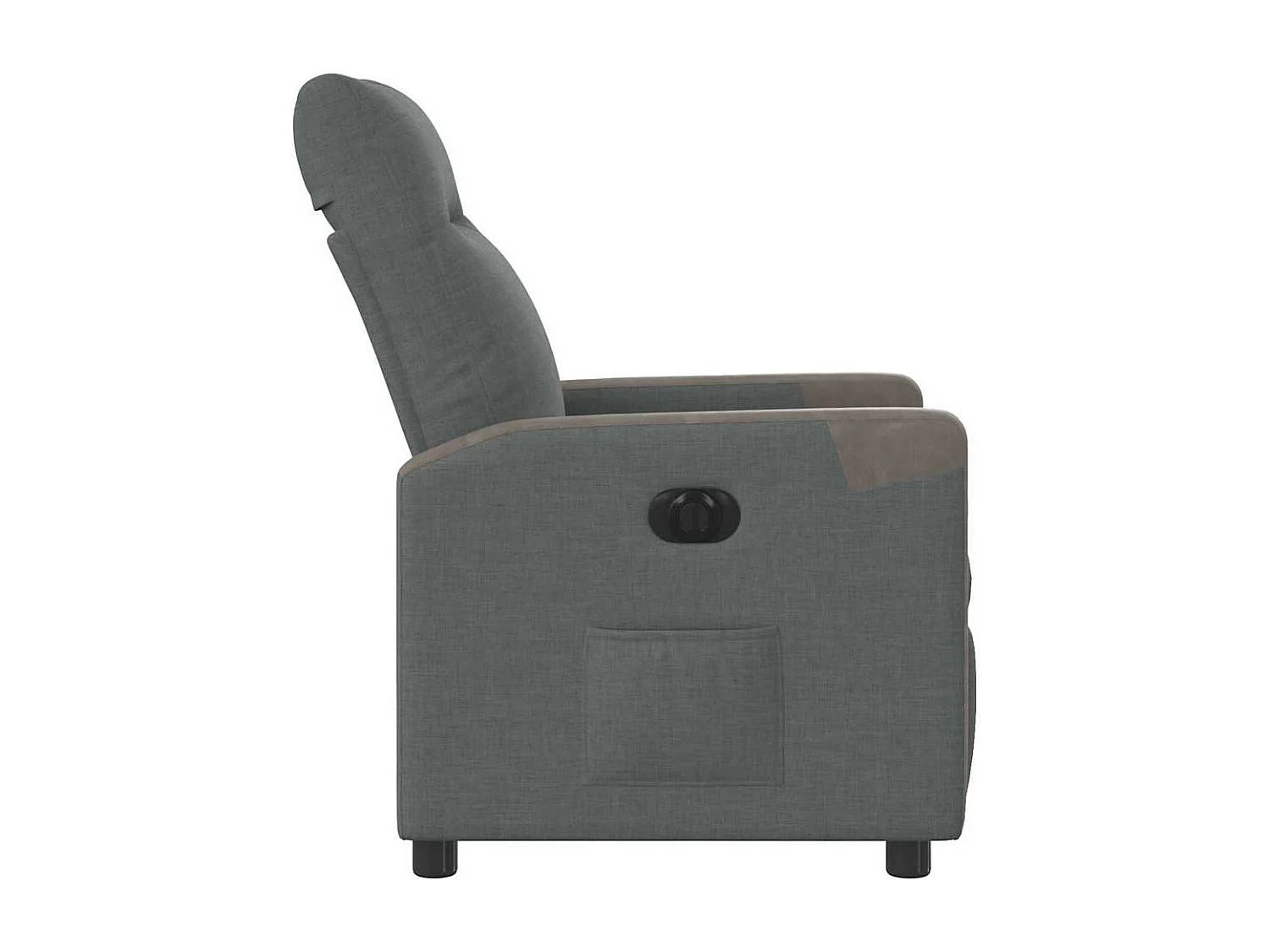 Fauteuil inclinable électrique-Chaise de relax-Fauteuil TV Gris foncé Tissu SHL1156