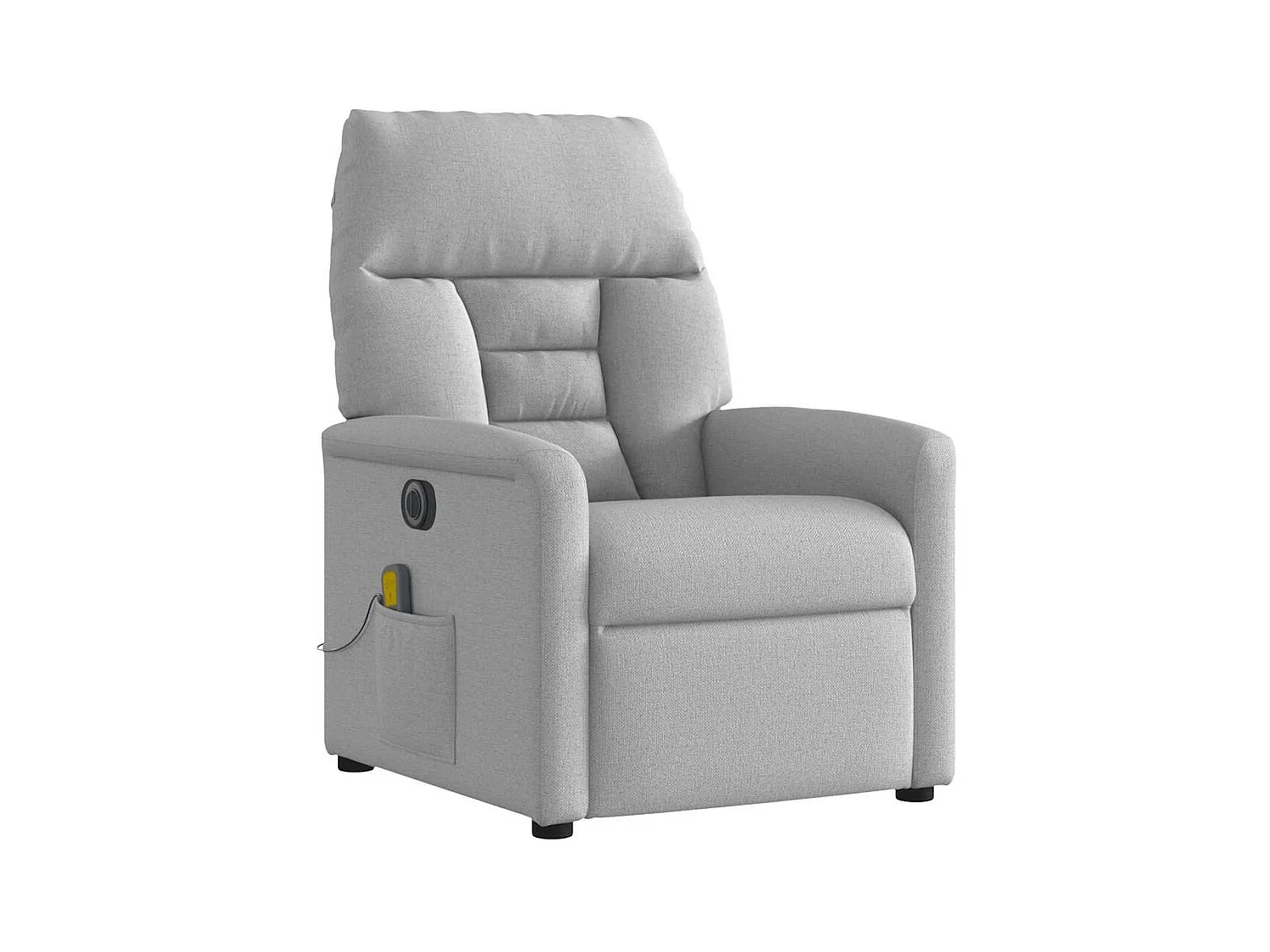 Sillón de relax | Sillón reclinable de masaje eléctrico tela gris nube SHL5190