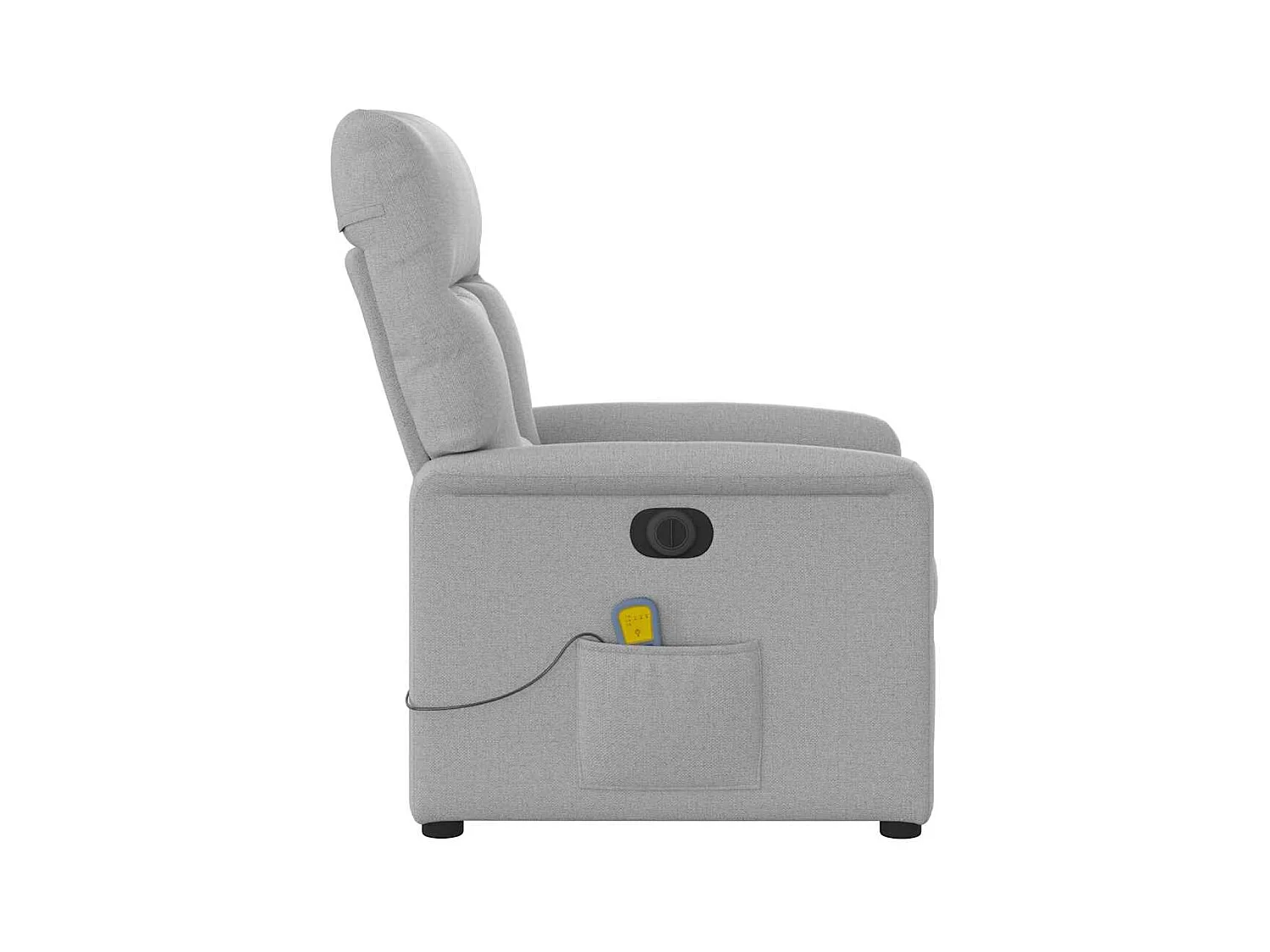 Sillón de relax | Sillón reclinable de masaje eléctrico tela gris nube SHL5190