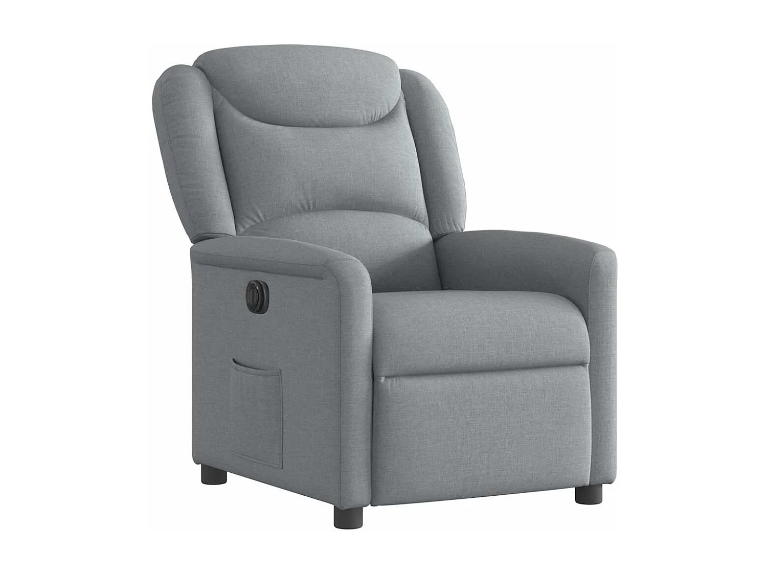Relaxsessel Elektrisch | Lounge Sessel indoor Hellgrau Stoff SHL3790