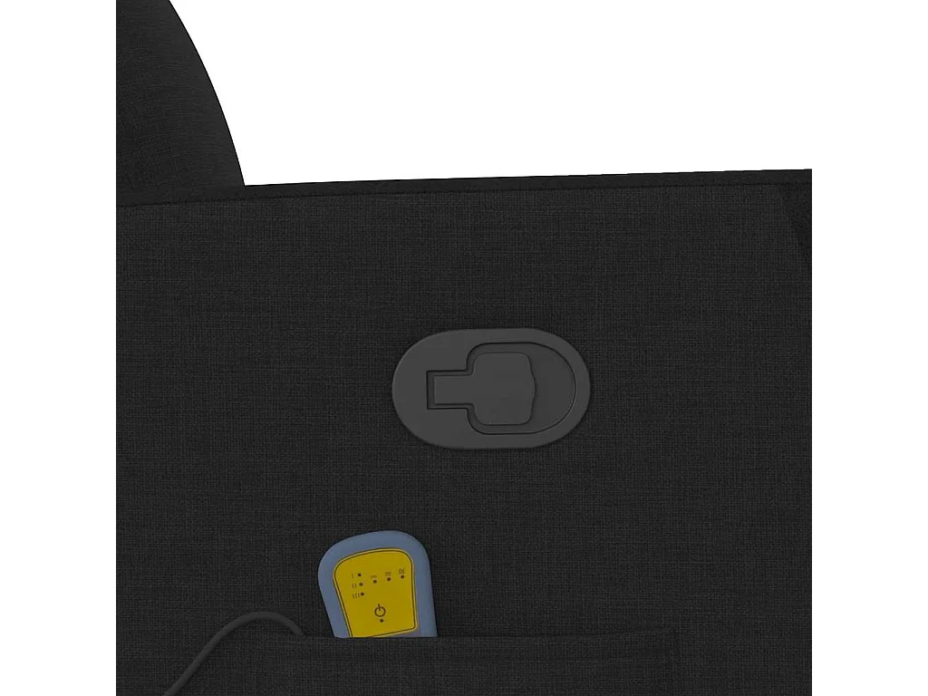 Fauteuil inclinable-Chaise de relax-Fauteuil de Massage Noir Tissu SHL2650