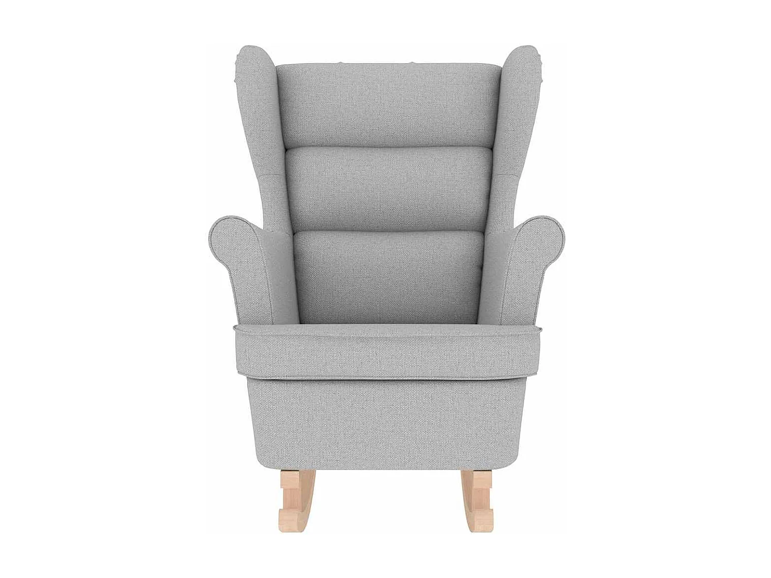 Fauteuil Salon-Chaise de relax-Fauteuil à Bascule gris nuage 74x90x102 cm tissu SHL4175
