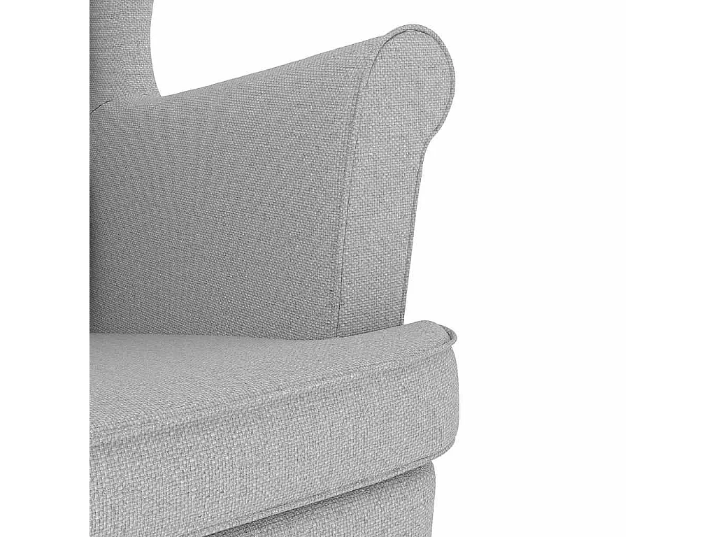 Fauteuil Salon-Chaise de relax-Fauteuil à Bascule gris nuage 74x90x102 cm tissu SHL4175