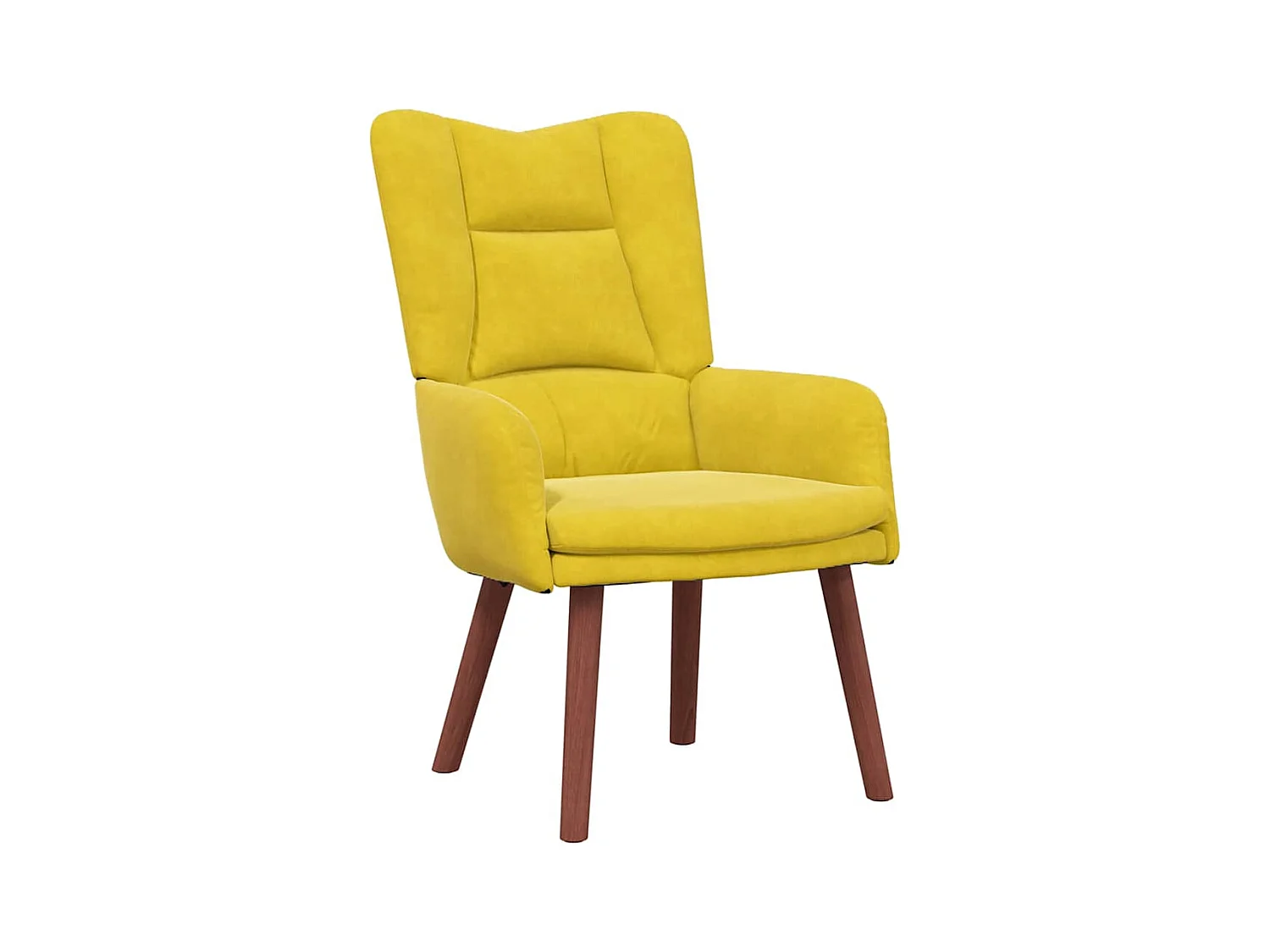 Fauteuil Salon-Chaise de relax Jaune 63x67x94 cm Velours SHL1908
