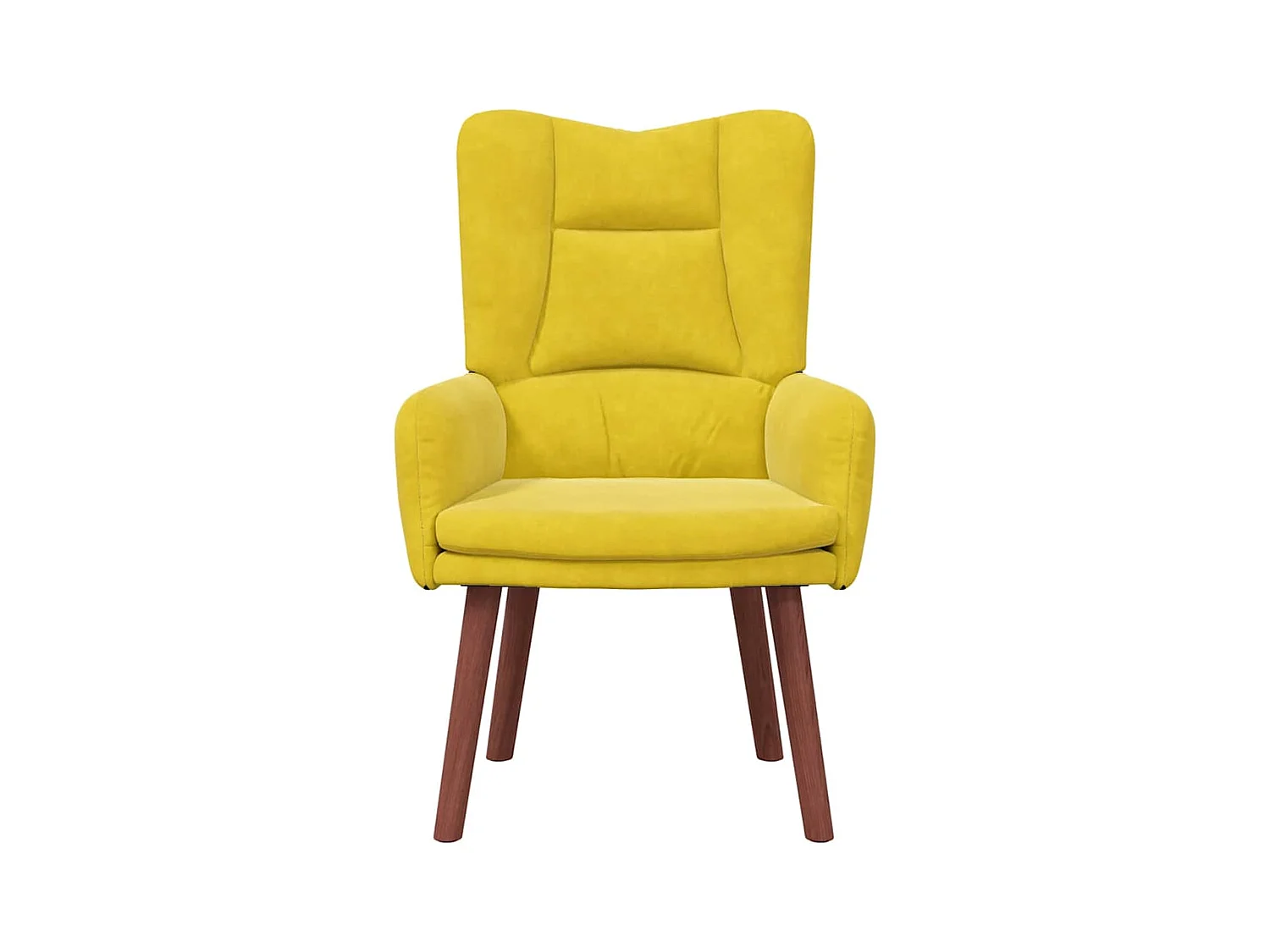 Fauteuil Salon-Chaise de relax Jaune 63x67x94 cm Velours SHL1908