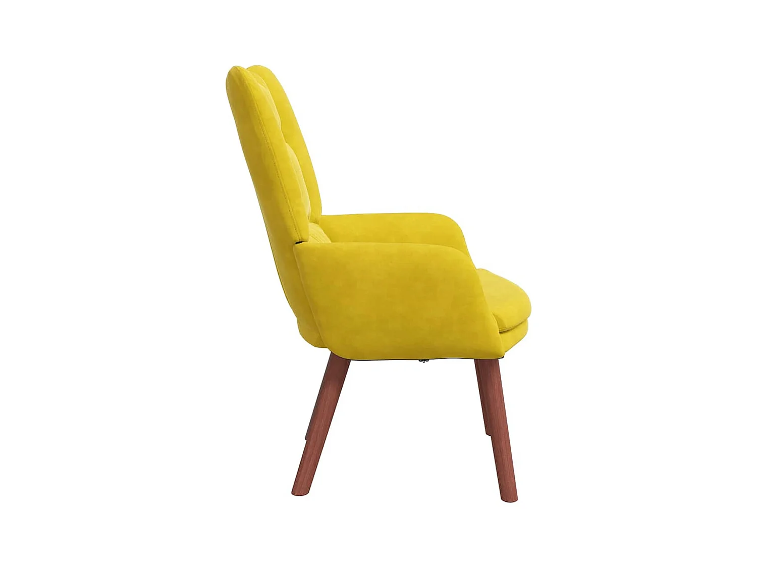 Fauteuil Salon-Chaise de relax Jaune 63x67x94 cm Velours SHL1908