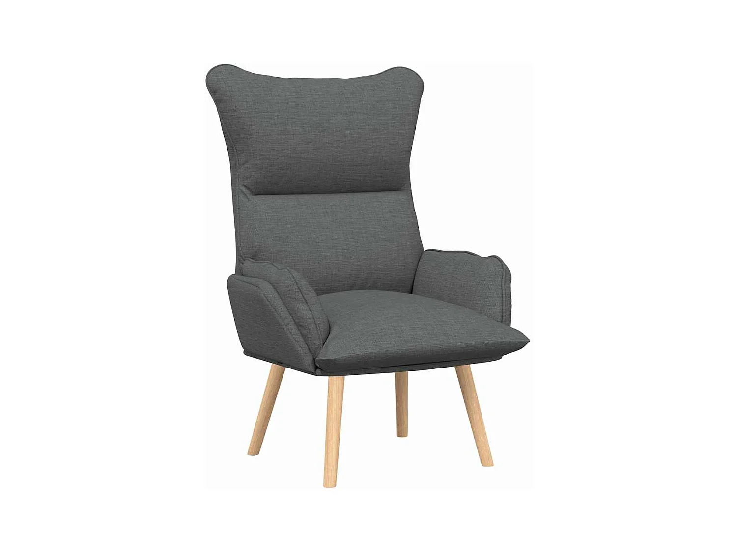 Fauteuil Salon-Chaise de relax Gris foncé 69x74x93 cm tissu SHL1501