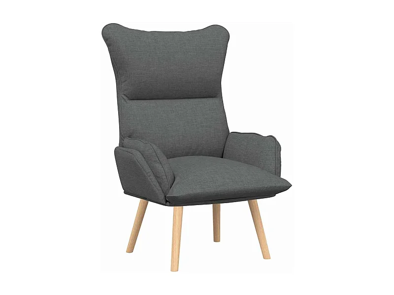 Fauteuil Salon-Chaise de relax Gris foncé 69x74x93 cm tissu SHL1501