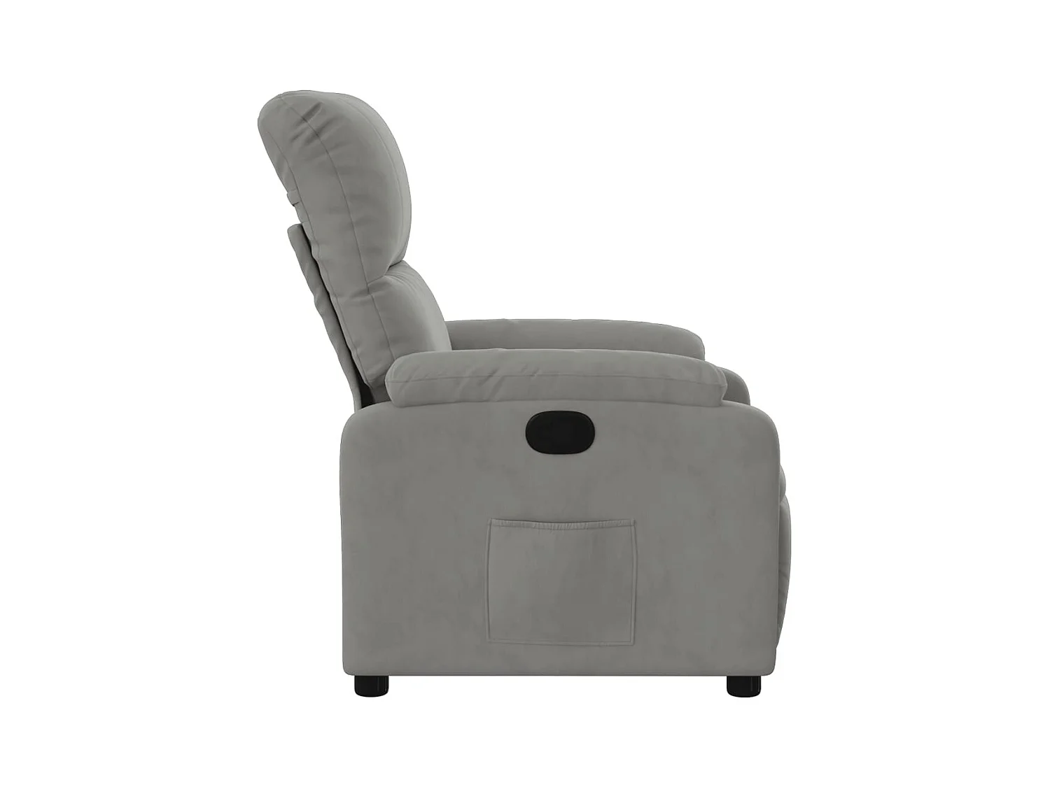Sillón de relax | Silla | Sillón reclinable tela de microfibra gris claro SHL4121