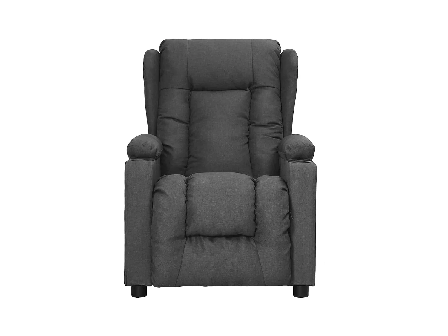 Silla de relax | Sillón elevable tela gris oscuro SHL6181