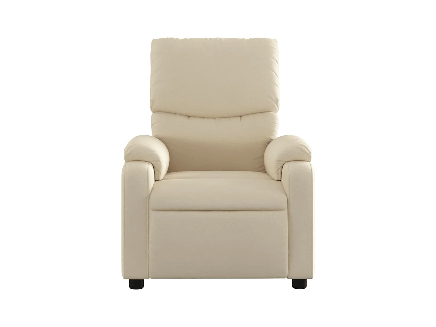 Sillón de relax | Sillón reclinable de masaje eléctrico tela color crema SHL6964