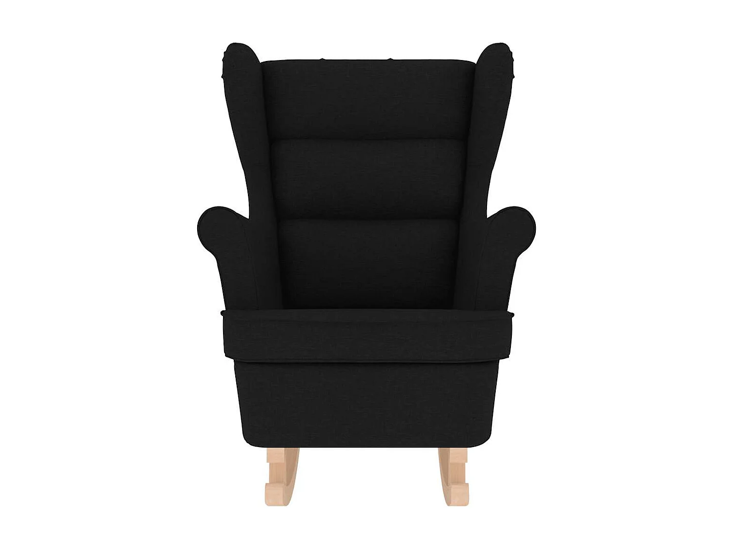 Schaukelstuhl | Schaukelsessel Schwarz 74x90x102 cm Stoff SHL50273