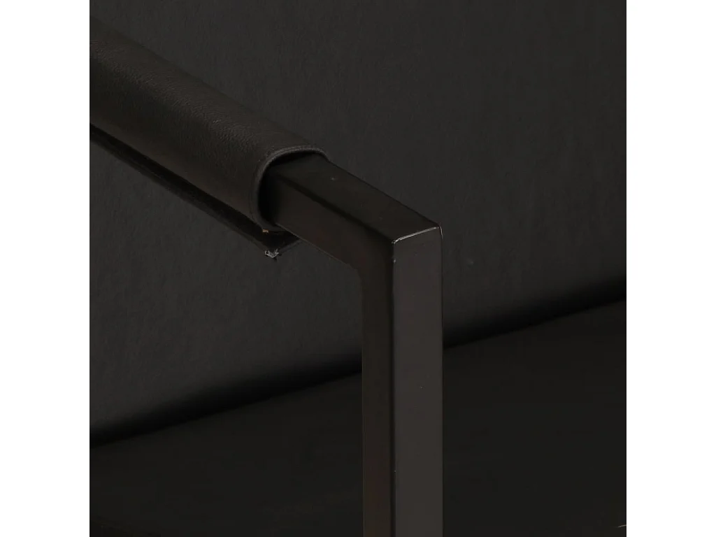 Relaxstoel | Fauteuil echt leer zwart