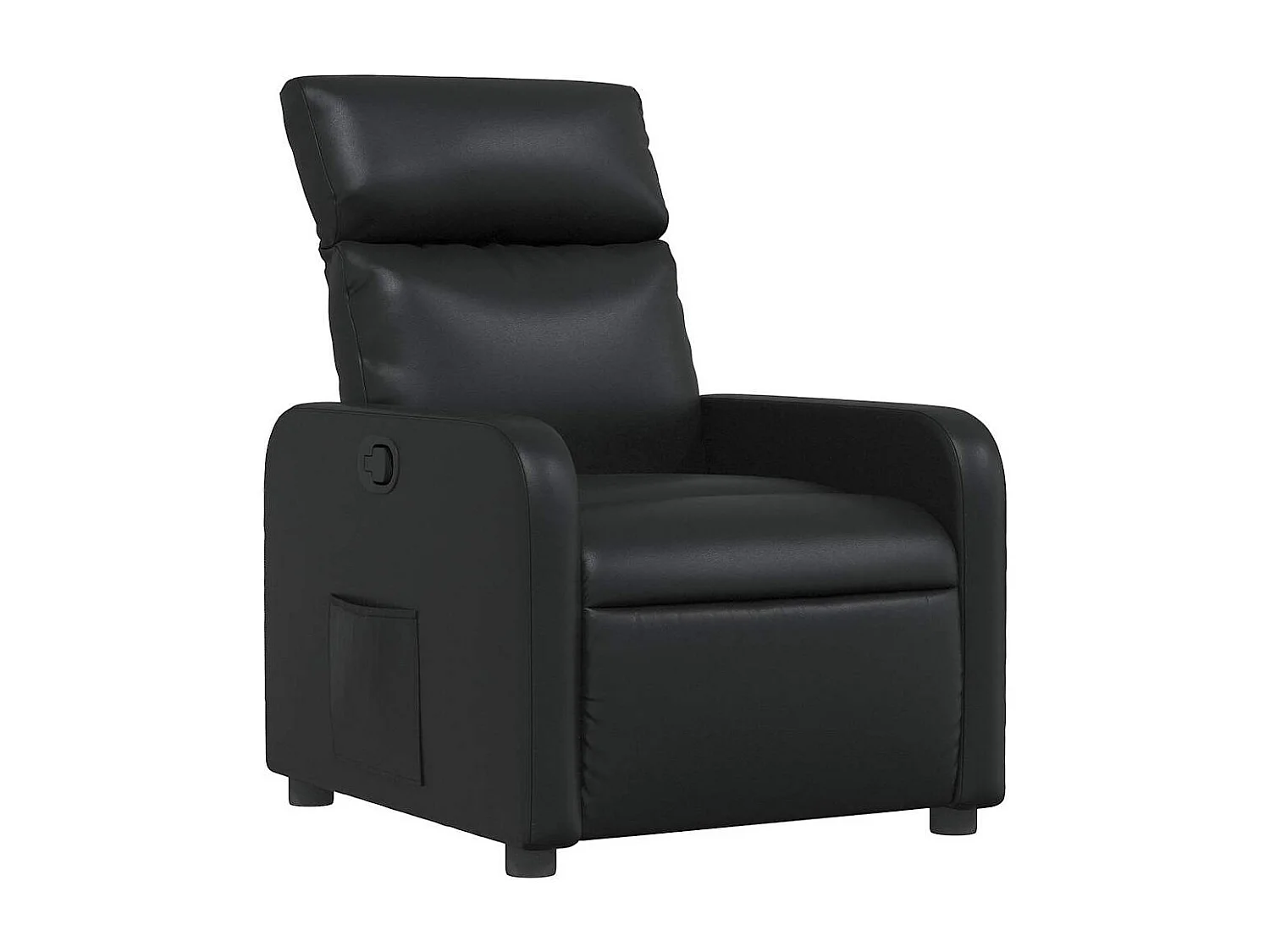 Relaxsessel | Lounge Sessel für Wohnzimmer Schwarz Kunstleder SHL54798