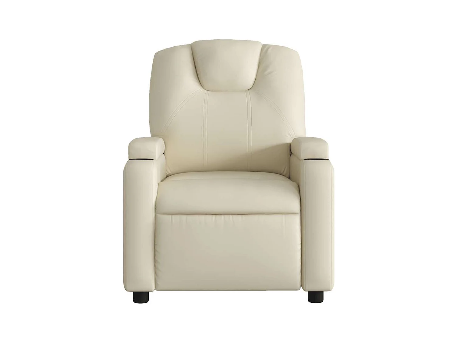 Sillón de relax | Sillón reclinable de masaje cuero sintético crema SHL4415