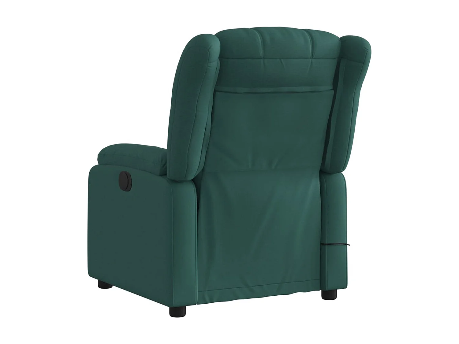 Fauteuil inclinable-Chaise de relax-Fauteuil de Massage vert foncé tissu SHL1963