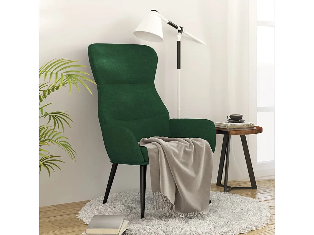 Fauteuil inclinable-Fauteuil de salon Vert foncé Tissu SHL2513