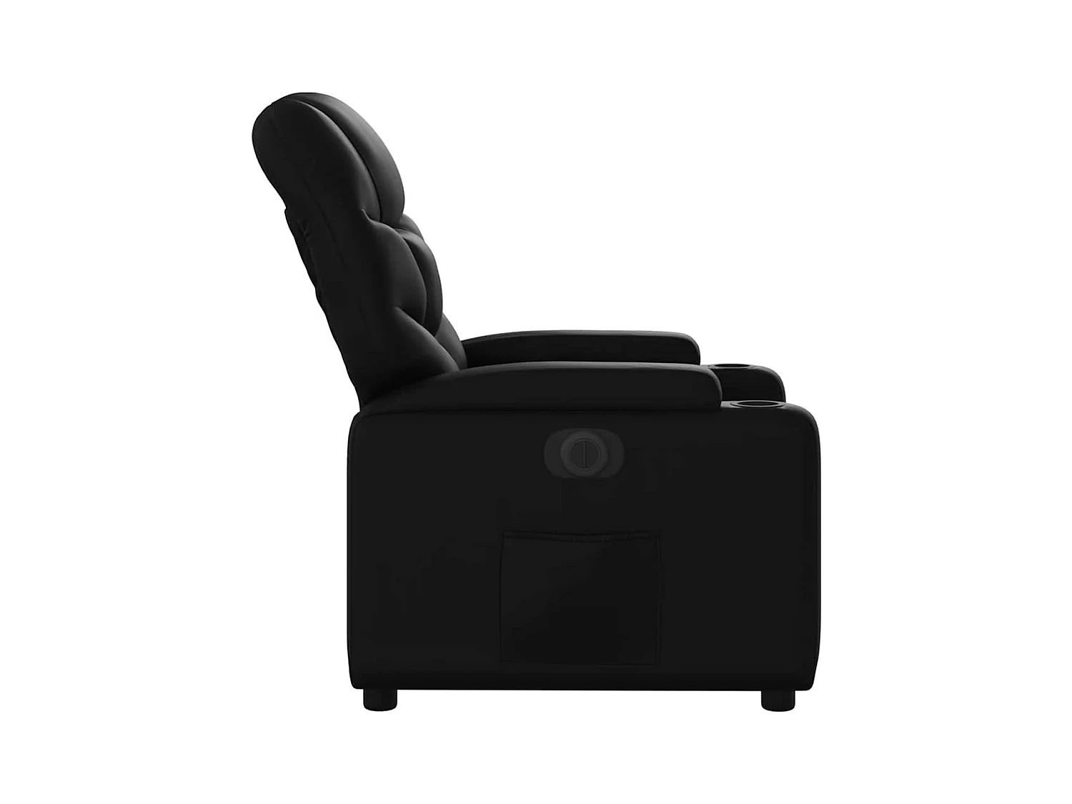 Sillón de relax | Silla | Sillón reclinable eléctrico de cuero sintético negro SHL7701