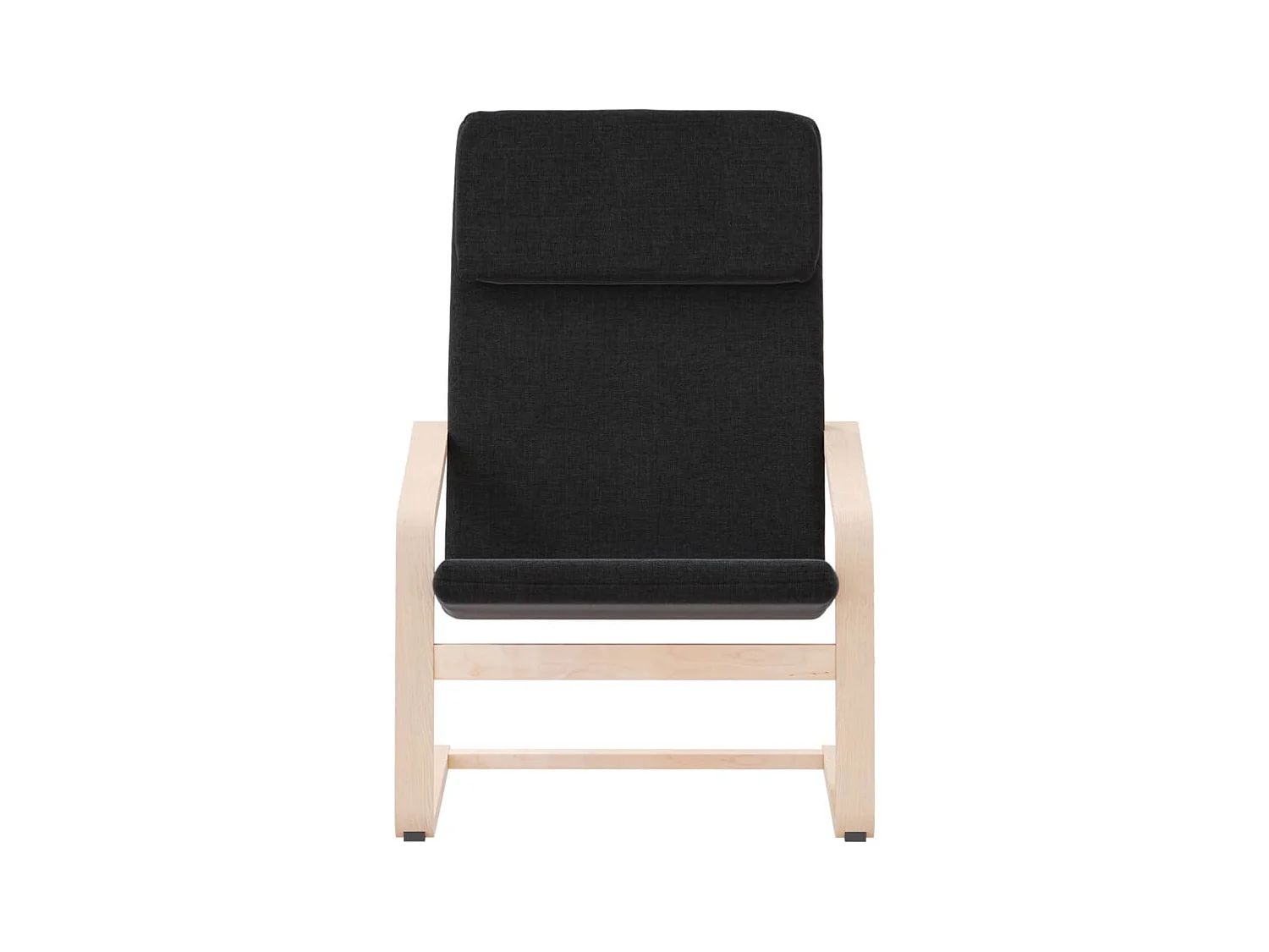 Chaise de relaxation-Fauteuil de Salon Noir Tissu SHL4189