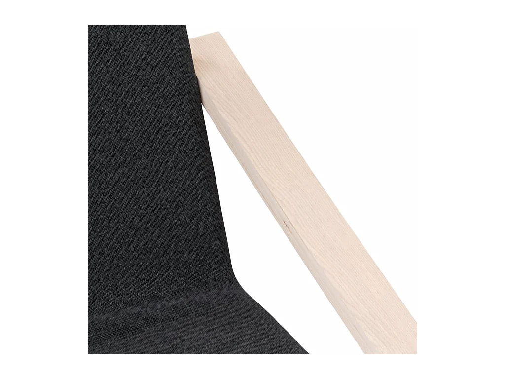 Sillón de relax | Silla de relax de tela negro SHL4368