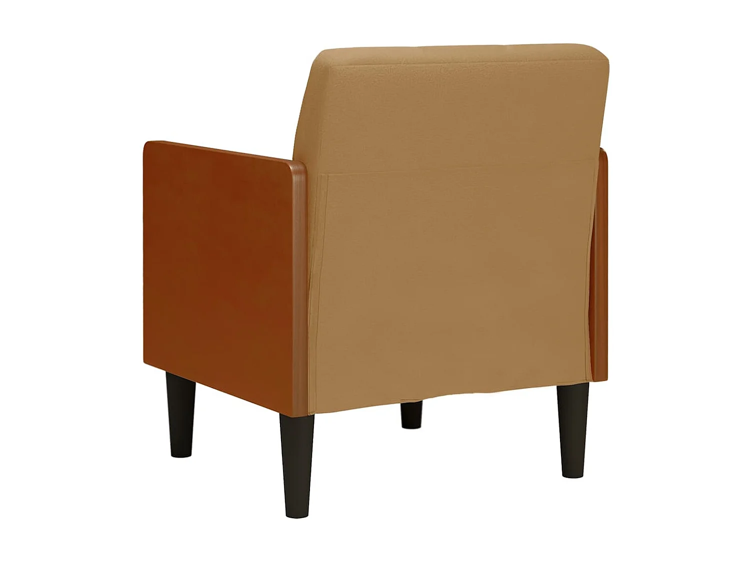 Fauteuil Salon-Chaise de relax avec accoudoirs marron 55 cm velours SHL2156