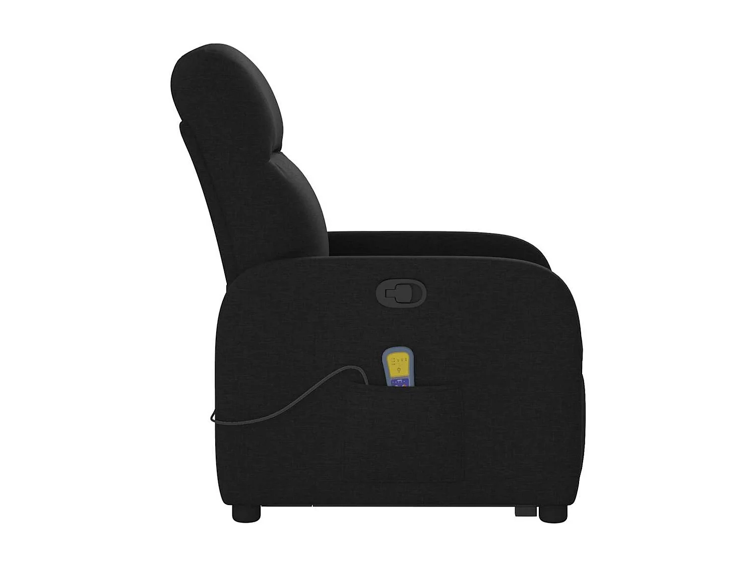 Sillón de relax | Sillón reclinable de masaje elevable tela negro SHL3036