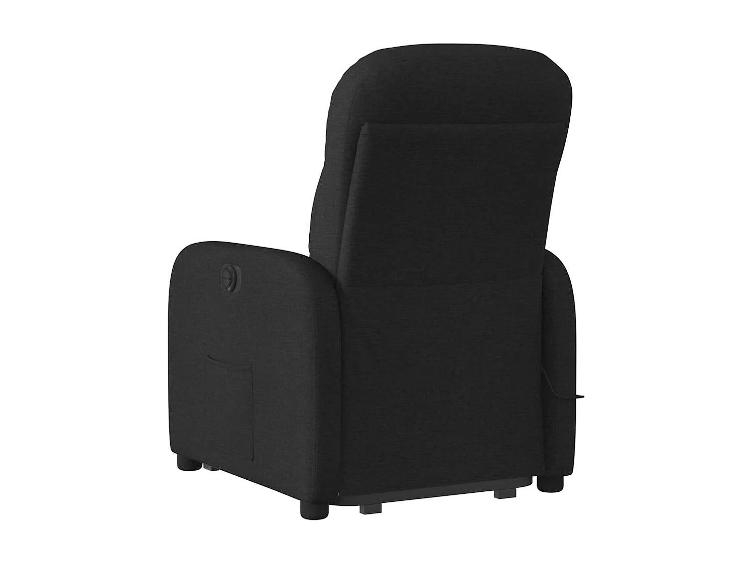Fauteuil inclinable-Chaise de relax-Fauteuil de Massage Noir Tissu SHL3331