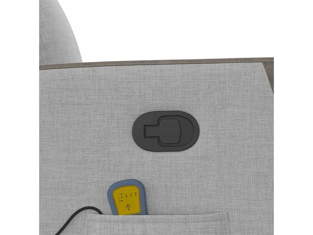 Massagesessel mit Aufstehhilfe | Relaxsessel Wolkengrau Stoff SHL87952