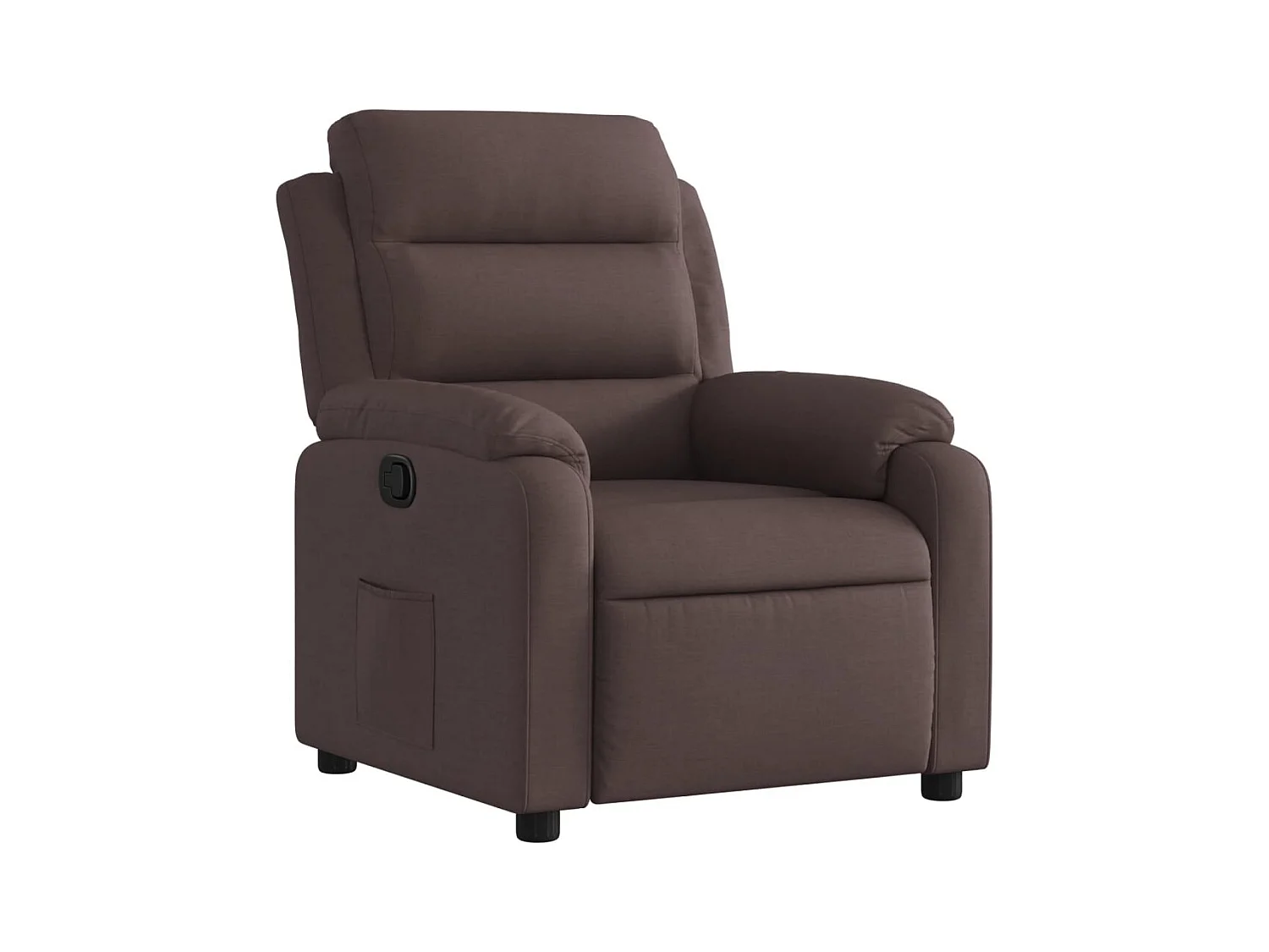 Sillón de relax | Silla | Sillón reclinable de tela marrón oscuro SHL7800