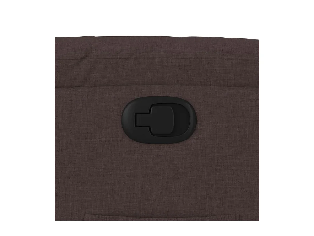 Sillón de relax | Silla | Sillón reclinable de tela marrón oscuro SHL7800