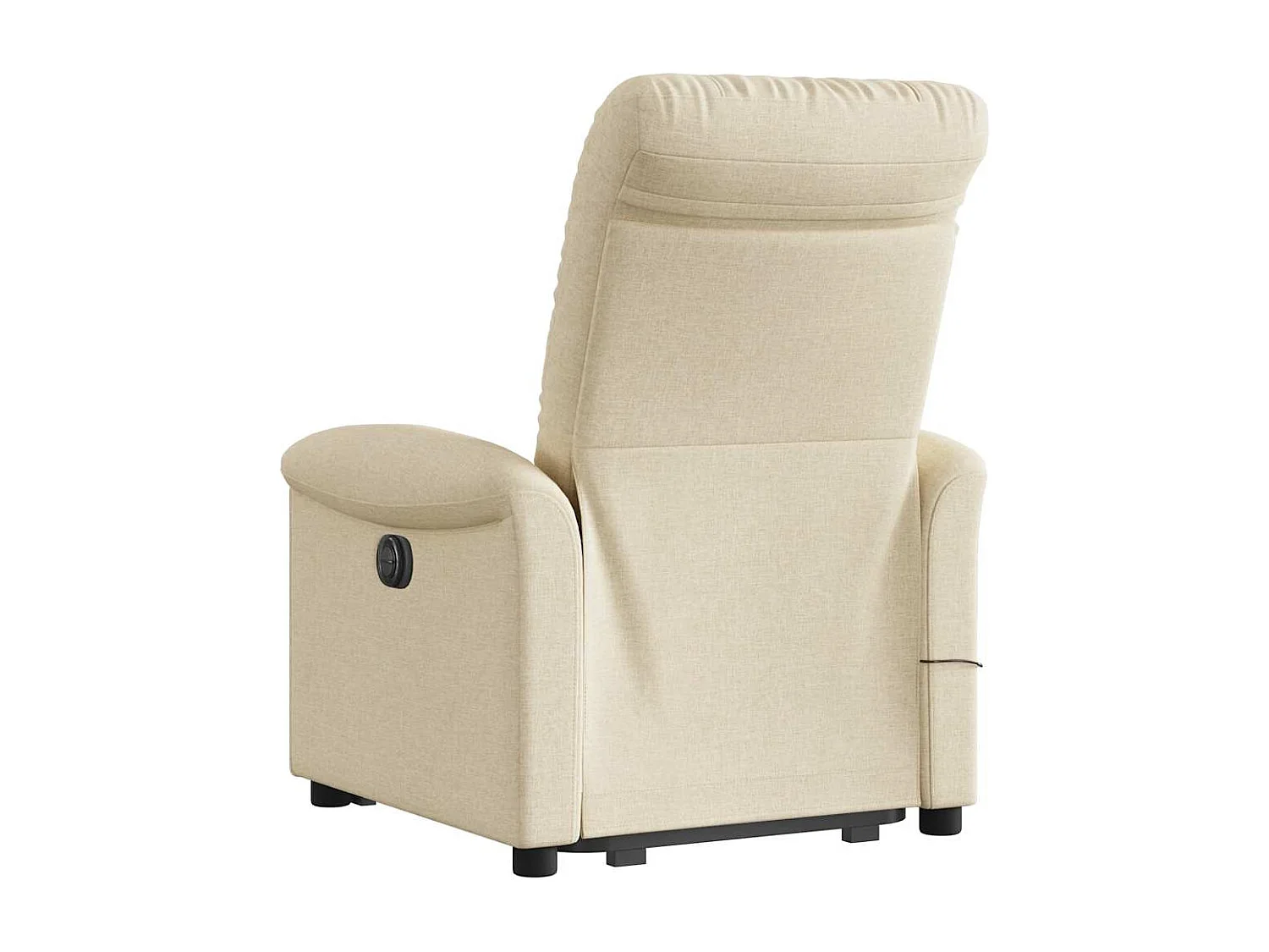 Silla de masaje reclinable de pie de tela color crema SHL2768