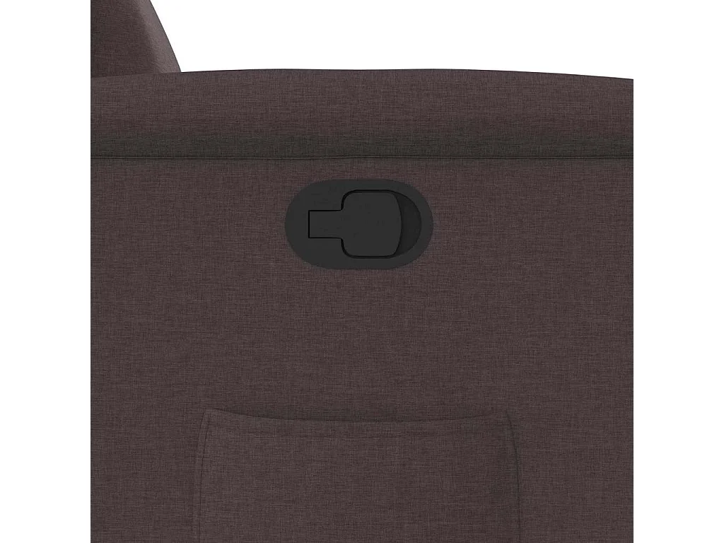 Fauteuil inclinable-Chaise de relax-Fauteuil TV Marron foncé Tissu SHL3506