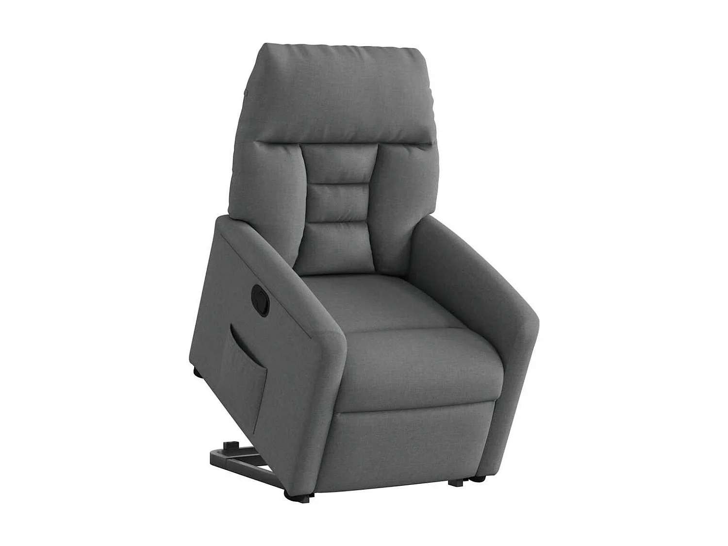 Fauteuil inclinable-Chaise de relax-Fauteuil TV Gris foncé Tissu SHL1704