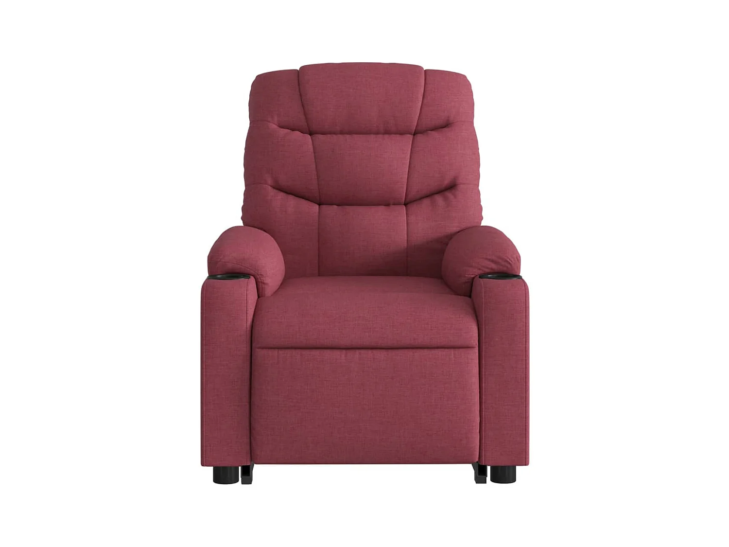Poltrona de massagens reclin. elevatória tecido vermelho tinto SHL571220