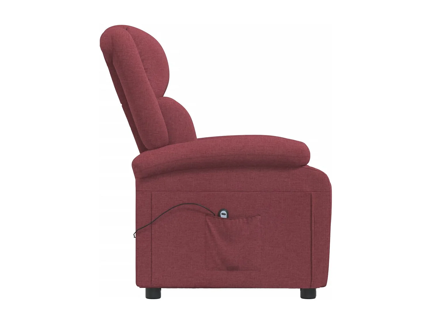 Fauteuil inclinable électrique-Chaise de relax Rouge bordeaux Tissu SHL5449