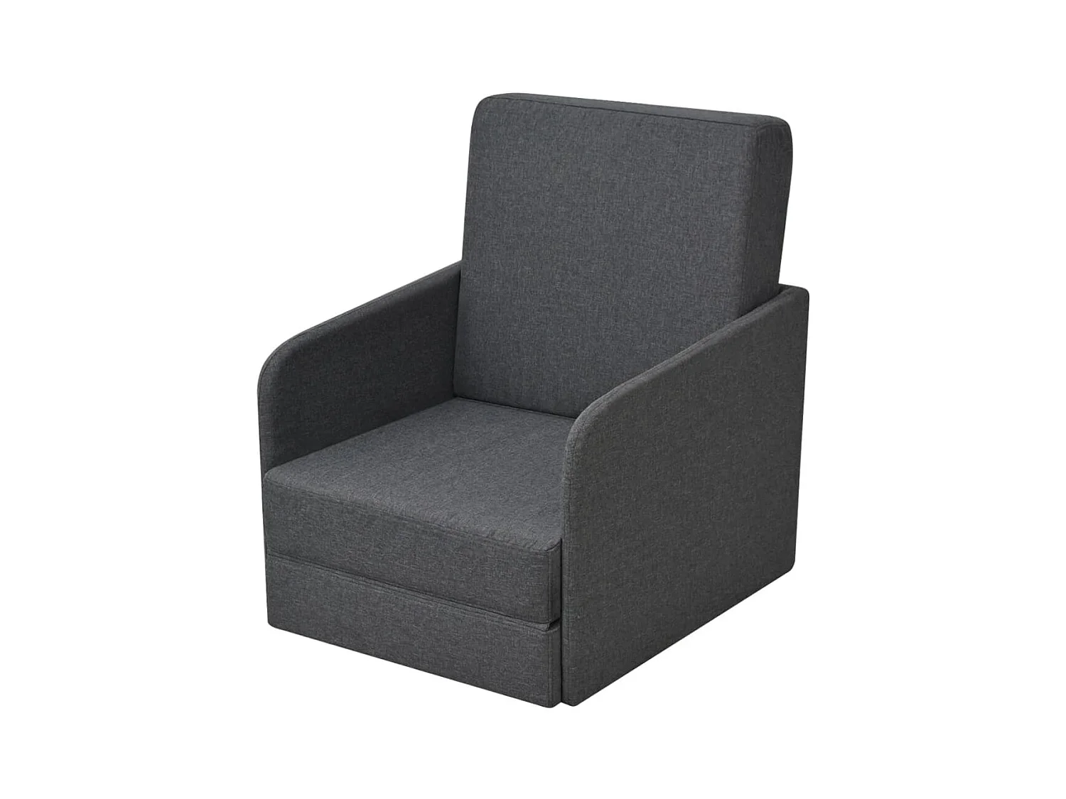Sillón convertible tela gris oscuro SHL7334